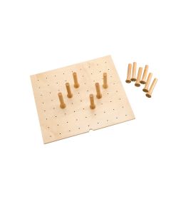 Wood Board for Peg System - Small Natural, SKU: 4DPB-2421