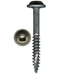 # 7-18 X 1 1/4" Square Drive, Round Washer Head, Fine Thread, Type 17 Point, Plain Steel Finish Screws Sold In Box 8000