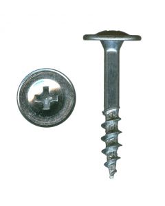 # 8-10 X 1 1/4" Phillips Large Round Washer Head Coarse Thread Zinc Plated Screws(1/2" Head O.D.) Sold In Box 100