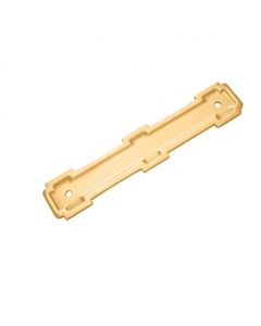 Brushed Golden Brass 128MM Pull Backplate, Coventry by Belwith Keeler - B077998BGB