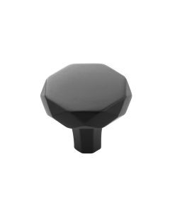 Matte Black 1-1/4" Knob Karat Collection by Hickory Hardware sold in Each, SKU: H077839MB