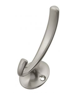 Satin Nickel 7/8" [22.23MM] Coat And Hat Hook by Hickory Hardware sold in Each - P25025-SN