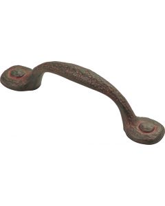 Rustic Iron 3" [76.20MM] Foot Pull by Hickory Hardware sold in Each - P3001-RI