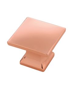 Copper 1-1/4" [32.00MM] Square Knob by Hickory Hardware sold in Each - P3028-CP