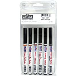 Mohawk Brush Tip Graining Marker #1 Color Assortment 6 Pack