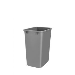 35 Quart Waste Container Only -Bulk 8 Metallic Silver RV-35-17-8