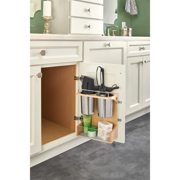 Vanity Appliance Storage Rack (Door Mounted)