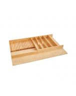 Wood Combo Utility/Knife Tray Insert 33-1/8" x 22" x 2-7/8" depth Natural, SKU: 4WUTKB-36-1