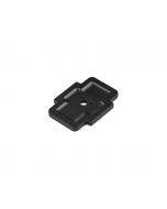 Matte Black 1-3/4" Knob Backplate, Coventry by Belwith Keeler - B077995MB