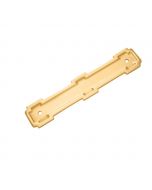 Brushed Golden Brass 128MM Pull Backplate, Coventry by Belwith Keeler - B077998BGB