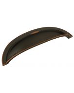 Oil Rubbed Bronze 3" [76.20MM] Cup Pull by Hickory Hardware sold in Each - P3077-OBH